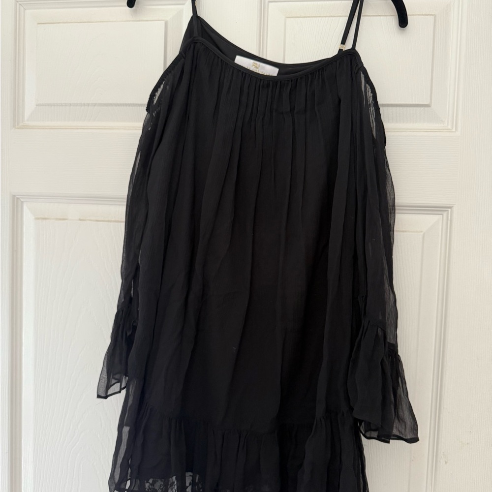 Amanda Uprichard Black Long Sleeve Dress